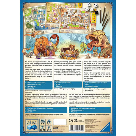 Ravensburger dungeon, dadi e gioco da tavolo pericolo (inglese, 1 - 4 giocatori, 30 - 45 minuti, da 12 anni)