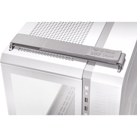 Custodia midi tower Asus tuf gaming gt502 (bianco | 2x usb-a | 1x usb-c | vetro temperato)