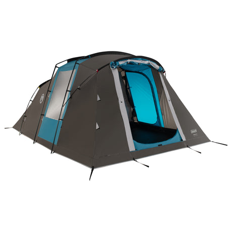 Tenda Coleman Vespucci 4 - tenda tunnel 4 persone - protezione solare UV Guard SPF50 - ventilazione - pavimento integrato - grigio blu