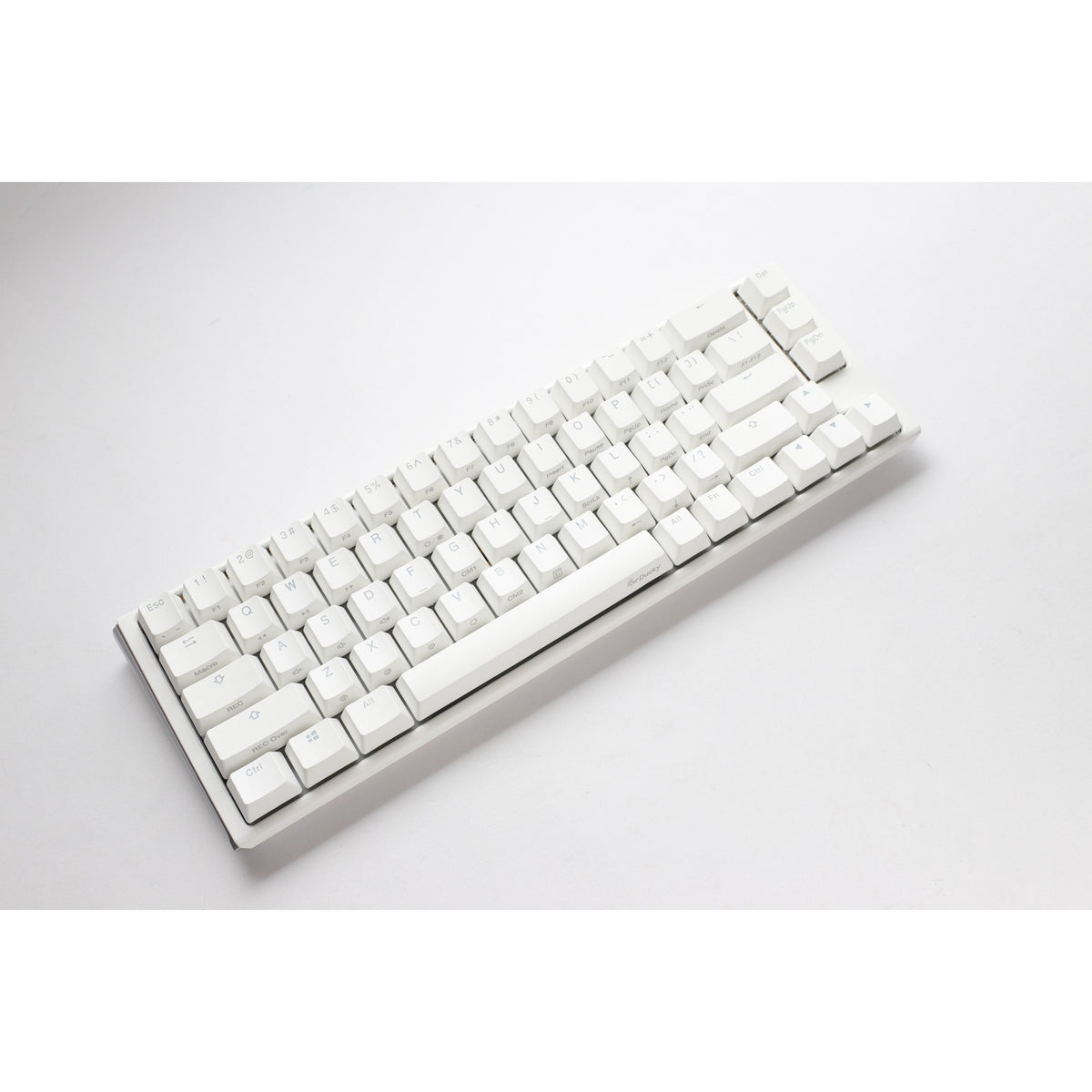 Tastiera meccanica Ducky One 3 Classic Pure White SF RGB (bianca, layout USA (Qwerty), marrone Cherry MX, 65%, LED RGB, PBT a doppio scatto, sostituibile a caldo, meccanica Quack)