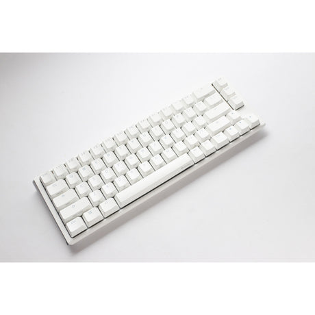 Tastiera meccanica Ducky One 3 Classic Pure White SF RGB (bianca, layout USA (Qwerty), marrone Cherry MX, 65%, LED RGB, PBT a doppio scatto, sostituibile a caldo, meccanica Quack)