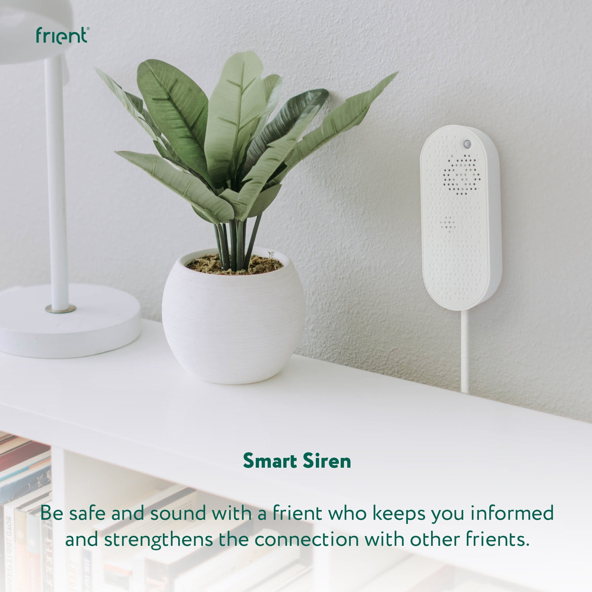 Sirena intelligente Frient eu sirena (bianca, zigbee 3.0)