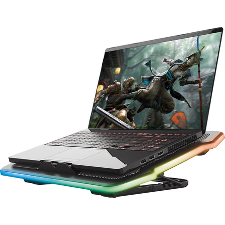 Trust GXT 1126 Aura dispositivo di raffreddamento per laptop (nero, RGB)