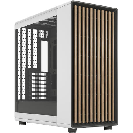 Fractal Design North XL RC Chalk White TG Clear Midi Tower Housing (colore legno bianco | 2x USB-A | 1x USB-C | vetro temperato)