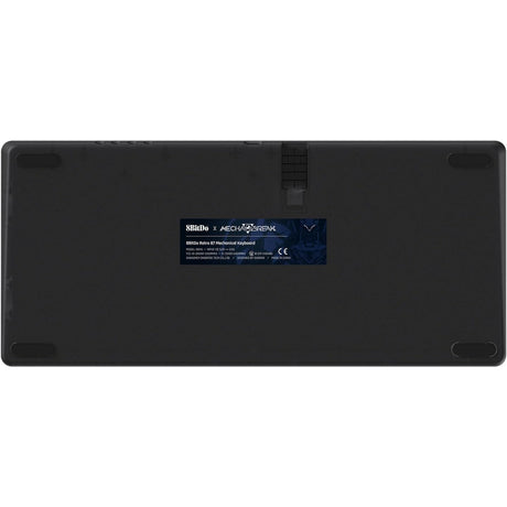 Tastiera meccanica 8bitdo retro 87 - mecha break (nera, layout us (qwerty), kailh box Jellyfish Pro Glaze, 80% (tkl), copritasti in ABS, hot-swap, bluetooth le 5.0, wireless 2.4ghz, USB)
