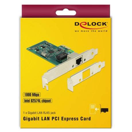 Delock Scheda PCI Express > 1 adattatore di rete LAN Gigabit
