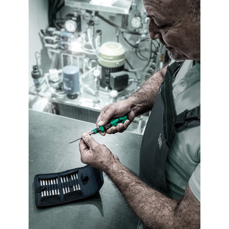 Wera kraftform kompakt 838 ra-r m set 1 set di punte (nero verde, 15 pezzi)