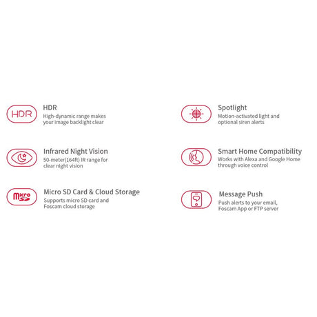 Foscam SD8P, telecamera di sicurezza esterna PTZ WiFi dual band 4K 8MP (bianca)
