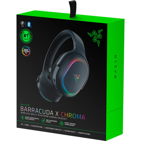 Cuffie da gioco over-ear Razer barracuda x chroma (nere, dongle USB, Bluetooth)