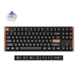 Tastiera meccanica Keychron k8 he-f1 rgb (nera, layout us (qwerty), nebulosa magnetica gateron double-rail, 80% (tkl), led rgb, osa double-shot pbt, hot swap, usb-c | 2.4 ghz | bluetooth 5.1)