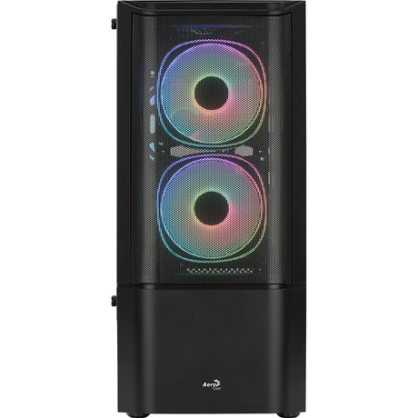 Custodia midi tower Aerocool quantum mesh v3 (nero grigio | 3x USB-A | RGB | finestra)