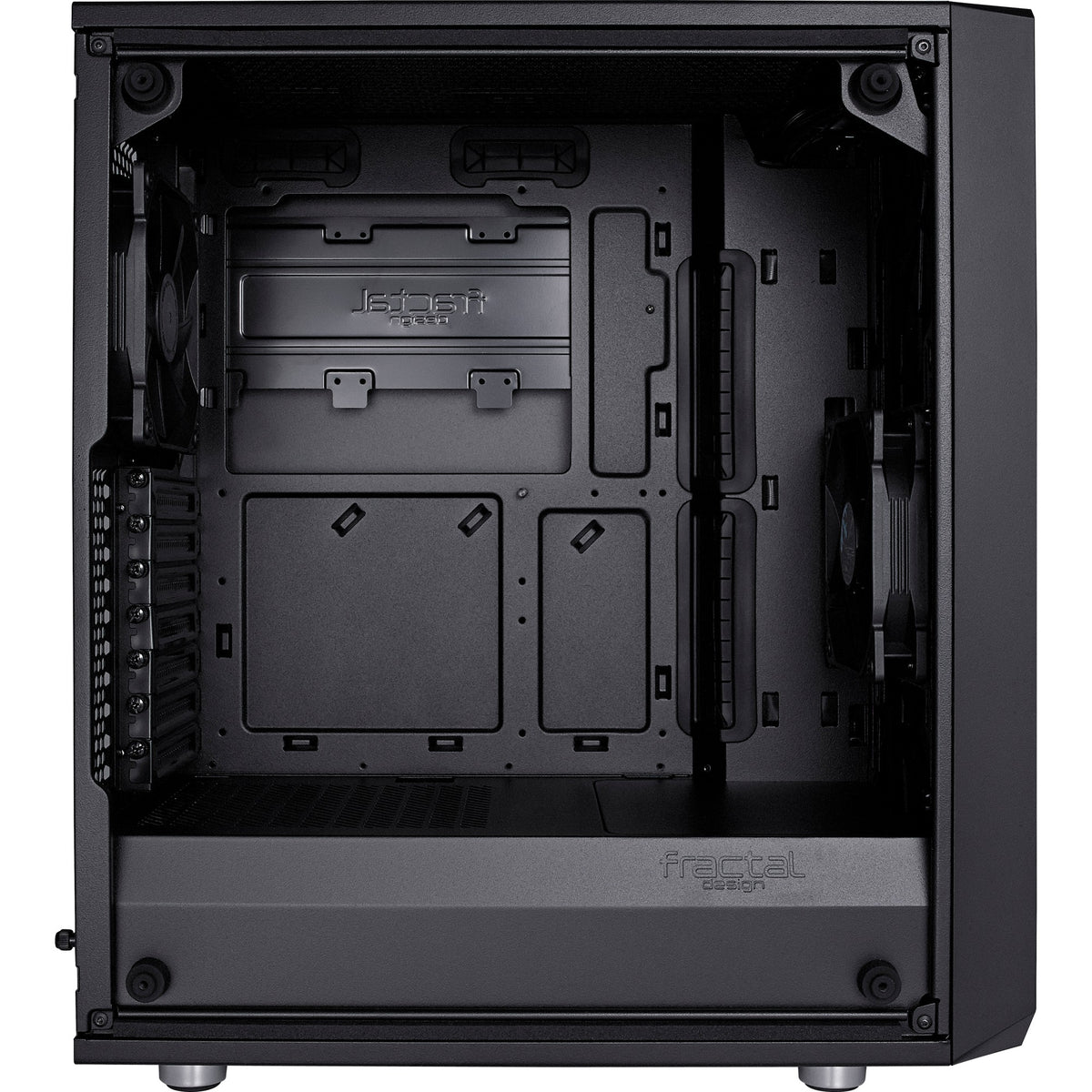 Custodia midi tower meshify c dal design frattale (nero | 2x USB-A | vetro temperato)