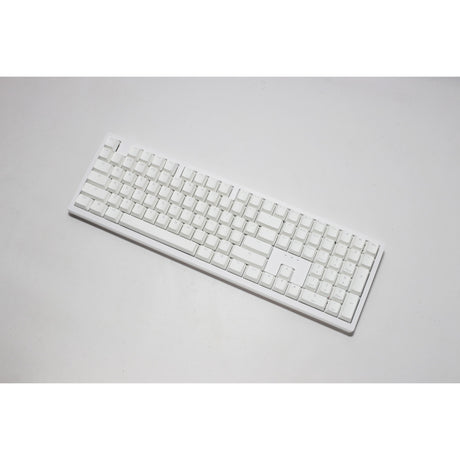 Tastiera da gioco meccanica Ducky zero 6108 rgb bianco puro (bianca, layout us (qwerty), cherry mx2a speed silver, 100%, LED rgb, double-shot pbt, hot swap, 2,4 ghz | bluetooth | usb-c)