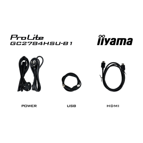 Monitor da gioco curvo Iiyama G-Master Red Eagle GC2784HSU-B1 27 (Nero, 2x HDMI, Display Port, 2x USB, 240 Hz)