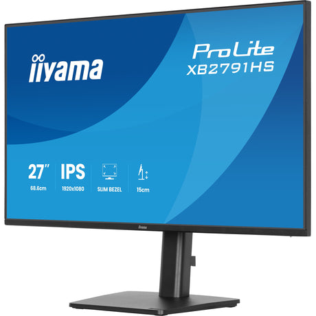 Monitor Iiyama prolite xb2791hs-b1 27 (nero (opaco), 120 hz, hdmi, displayport, audio)