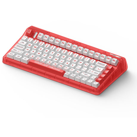 Tastiera meccanica wireless Iqunix og80 joy seller (rossa, layout us (qwerty), iqunix moonstone, 80% (tkl), LED rgb, sostituibile a caldo, pbt, 2,4 ghz | bluetooth 5.1 | usb-c)