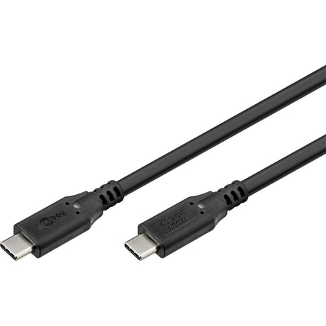 Goobay USB-C 4.0 > Cavo USB-C (nero, 1,5 metri)