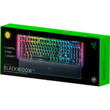 Razer blackwidow v4, tastiera da gioco (nera, layout us, gialla, led rgb, doubleshot abs)