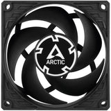 Ventola per case Arctic p8 pwm pst (nera, 80 x 80 x 25 mm)