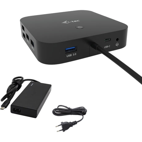 I-tec Docking Station USB-C HDMI DP con Power Delivery 65 W + Caricatore Universale 77 W (Nero)