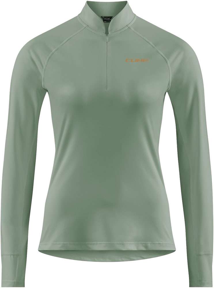 Mezza zip Cube - maglia a maniche lunghe da donna