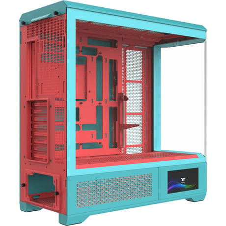 Thermaltake view 600 tg custodia big tower menta fragola (bacca di menta | 2x USB-A | 1x USB-C | vetro temperato)