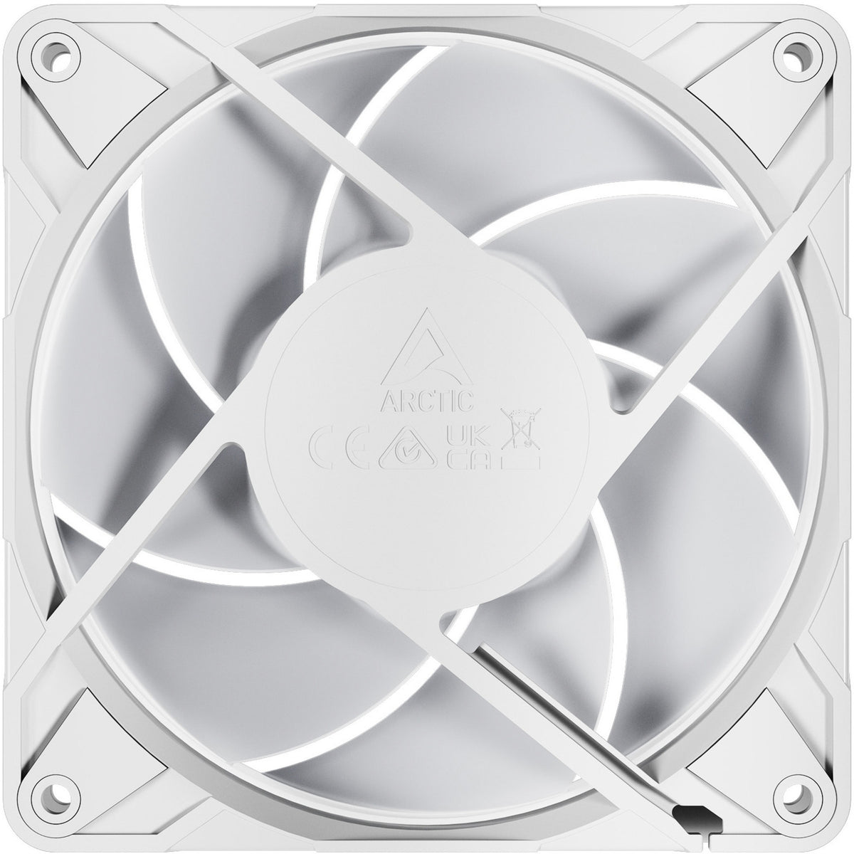 Ventola per case Arctic p12 pro a-rgb (bianca, 120 x 120 x 25 mm, pwm)
