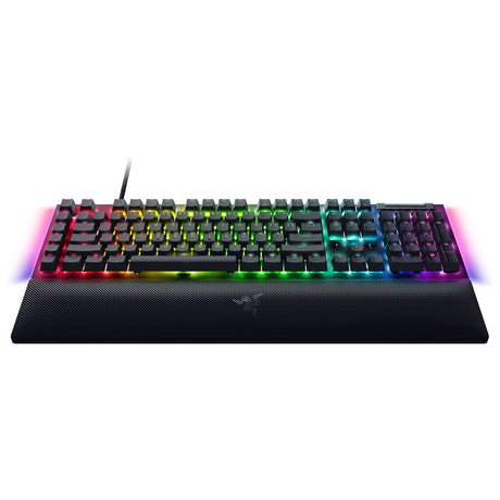Razer blackwidow v4, tastiera da gioco (nera, layout us, gialla, led rgb, doubleshot abs)