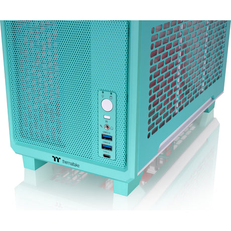 Custodia mini tower Thermaltake tr100 menta fragola (bacca di menta | 2x USB-A | 1x USB-C)