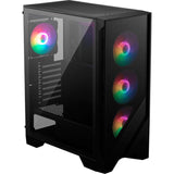 Custodia Midi Tower MSI Mag Forge 120A Airflow (Nero | 2x USB-A | RGB | Vetro temperato)