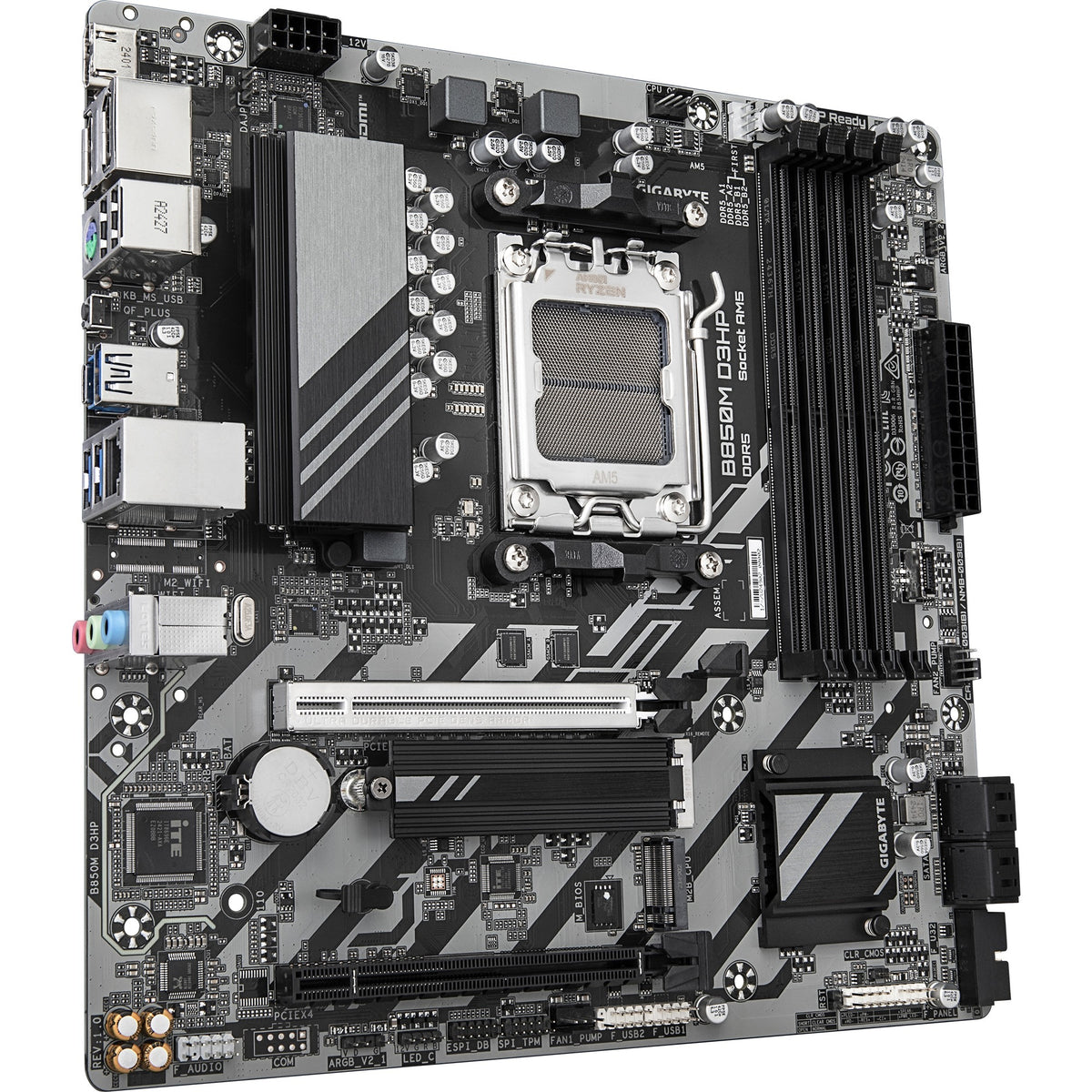 Scheda madre Gigabyte b850m d3hp socket am5 (raid, gb-lan, audio, µatx)