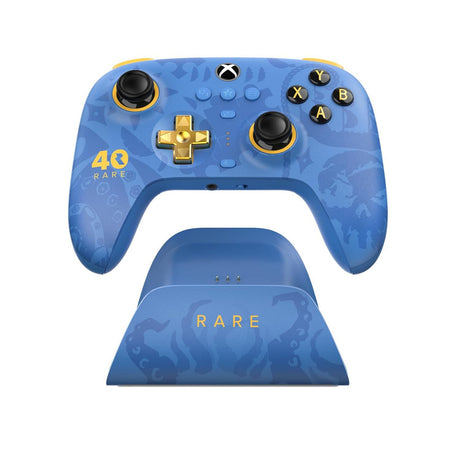 Controller 8bitdo definitivo a 3 modalità per xbox - rara edizione del 40° anniversario (oro blu, serie xbox x|s, xbox one, pc, bluetooth usb-c 2.4 ghz)