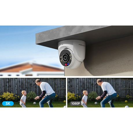 Foscam W5EP, telecamera IP QHD PoE 3K 5MP (bianca)