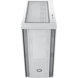 Custodia midi tower Cooler master masterbox 600 lite (bianco | 2x USB-A | 1x USB-C | RGB | vetro temperato)