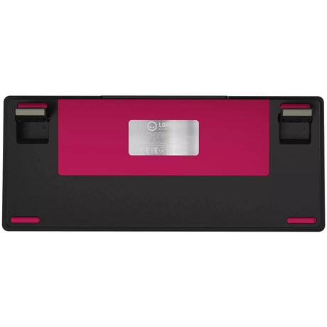 Tastiera da gioco meccanica Lorgar kbp7075w RGB (nera, layout USA (qwerty), viola tossico Logar, 75%, RGB, sostituibile a caldo, pbt double-shot, bluetooth | 2.4ghz | USB)