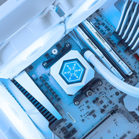 Silverstone sst-pf240w-argb-v2 raffreddamento ad acqua (bianco, incluso controller RGB)