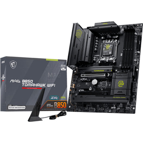 Scheda madre MSI Mag B850 Tomahawk WiFi Socket AM5 (RAID, 5GB-LAN, WiFi 7, BT, audio, ATX)
