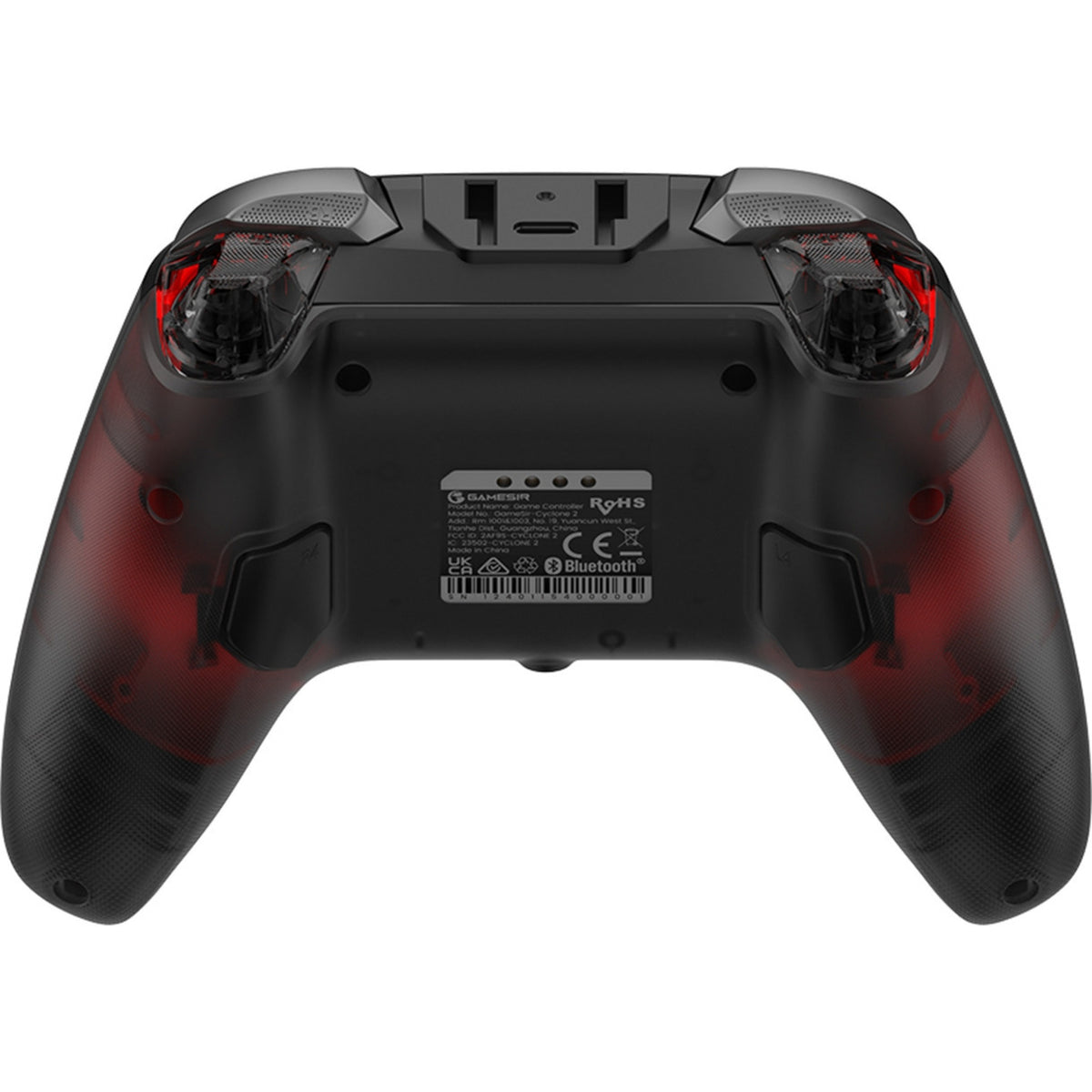 Controller multipiattaforma Gamesir Cyclone 2 - Shadow Black (Nero Rosso, USB 2.4 GHz Bluetooth, Switch, Android, iOS, PC)