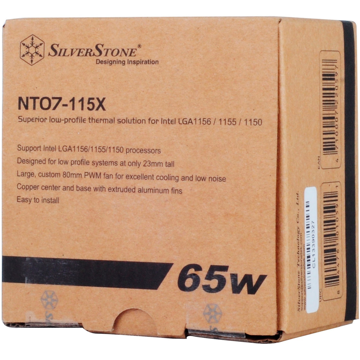 Dissipatore CPU Silverstone Nitrogon NT07-115x (connessione PWM, profilo ultra basso)