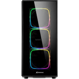 Custodia Midi Tower Sharkoon TG6 RGB (nero | 4x USB-A | RGB | vetro temperato)