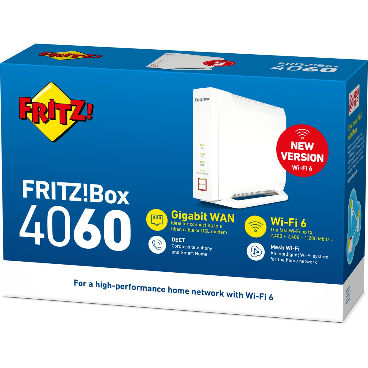 Fritz! box 4060 router internazionale (bianco)