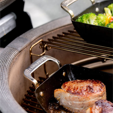 Kamado Joe Karbon Steel Half Moon Pan Set padella