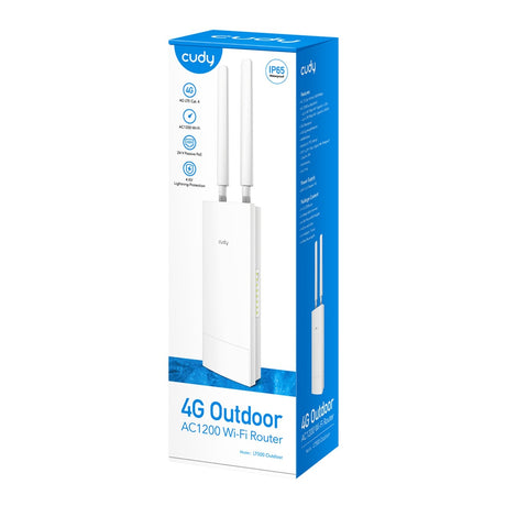Cudy router wi-fi indoor outdoor 4G ac1200 (bianco)