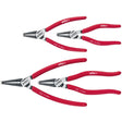 Set pinze Wiha Classic con punte magiche (rosso, pinza per anelli di sicurezza 4 pezzi)