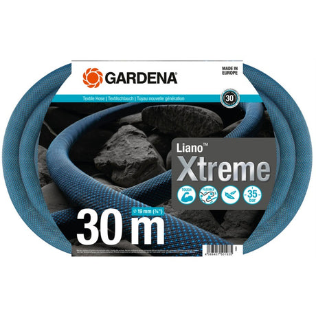 Tubo tessile Gardena liano xtreme 19 mm (3 4”), 30 m (grigio scuro arancione)