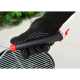 Spazzola per pulizia griglia Weber a tre lati (nero rosso, 30 cm)