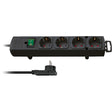 Brennerstuhl presa comfort-line plus con spina piatta 4x nero 2m h05vv-f 3g1,5 - 1153100100