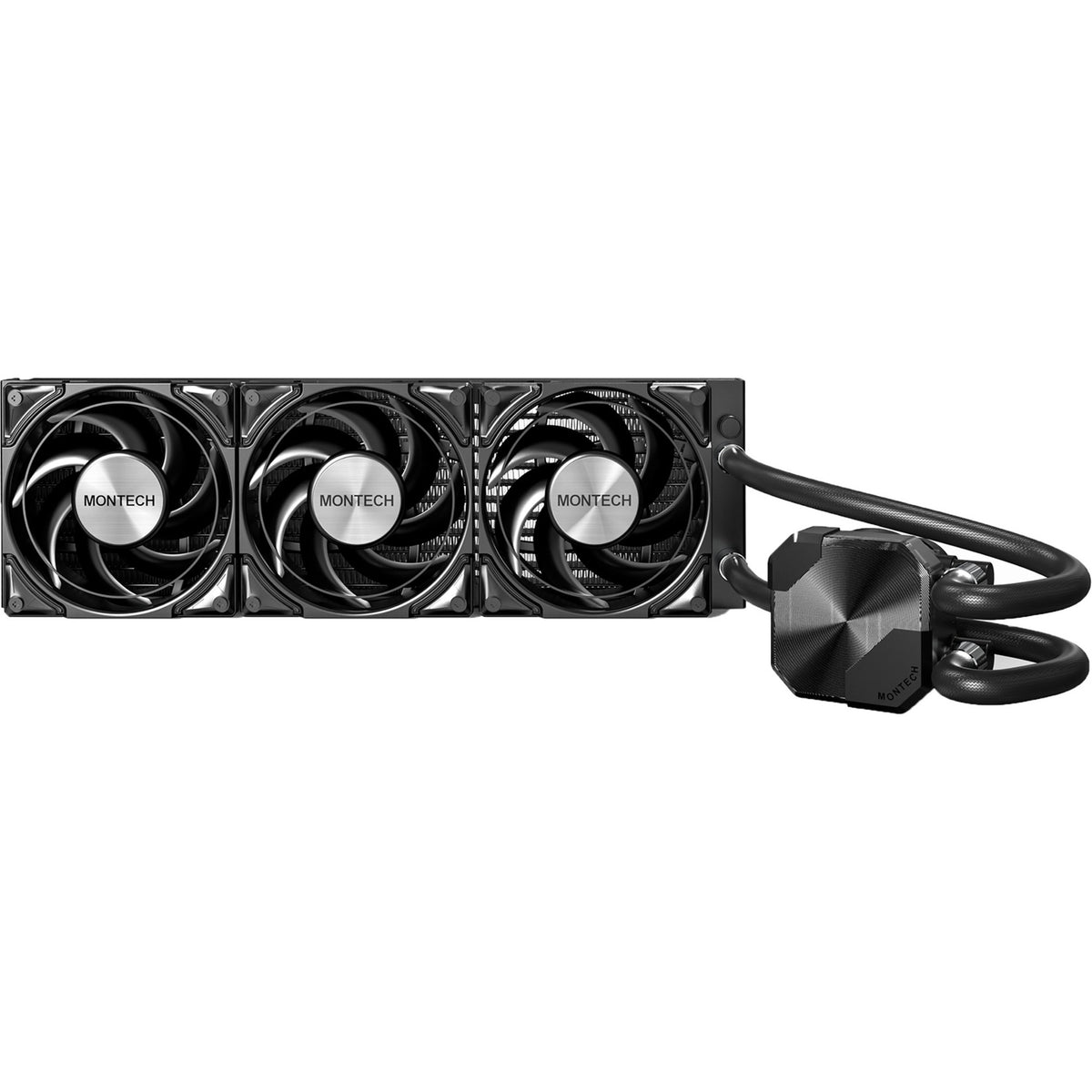 Montech hyperflow silent 360 raffreddamento ad acqua (nero)