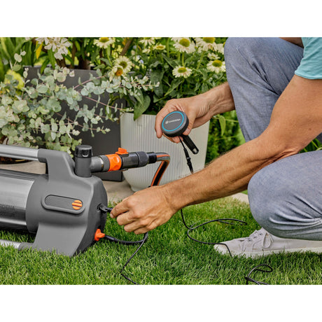 Pompa per irrigazione Gardena 6500 silentcomfort (acciaio inossidabile grigio scuro, 1300 watt | Bluetooth)