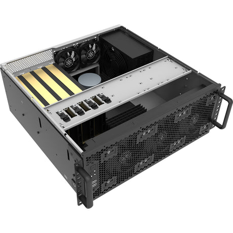 Custodia rack Silverstone rm4a (nera | 4u | usb-c)